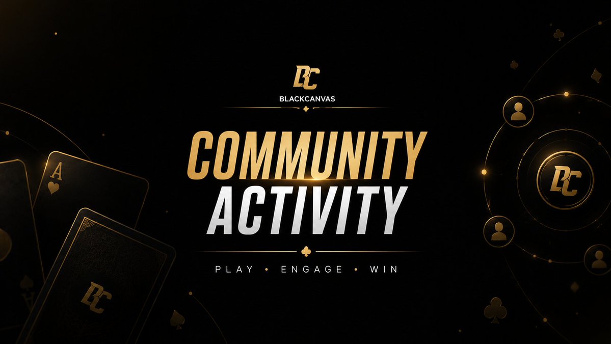abishal_crypto's tweet photo. @BcBlackcanvas Community Activities PostCommunity is one of the most important parts of BlackCanvas, and we believe engagement should be active, rewarding, and enjoyable.

That is why our weekly structure includes activities that bring people together consistently.

We started from Best Hand Challenges and Main Hand Challenges to Open Community Trivia, BCTK Holder Trivia, and Weekly Community Rewards. 

These activities are designed not only to reward participation, but also to create a stronger connection between members and the ecosystem itself.

We want BlackCanvas to be a place where people do more than just follow announcements. 

We want them to interact, compete, learn, contribute, and enjoy being part of something that feels alive every week.

The result is a community rhythm that encourages activity, recognizes effort, and gives members real reasons to stay involved.

We appreciate everyone who continues to show up, contribute energy, and help shape the BlackCanvas experience.

#BlackCanvas 
#Web3Community 
#GameFi #BCTK
#CryptoCommunity