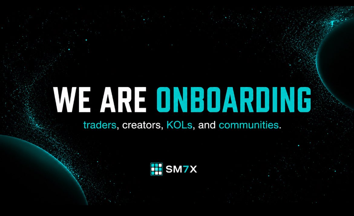 SM7X_Global's tweet photo. SM7X is onboarding traders, creators, KOLs, and communities globally.

Helping them unlock opportunities designed for long-term growth.

Tell us about your audience.

We'll show you what's possible.

GM https://t.co/ArXD9esPEz