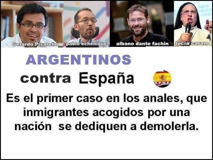 piconera7's tweet photo. @eldebate_com PRECISAMENTE ELLA...ES ILEGAL MAPUCHE QUE HA ACCEDIDO A PUESTOS SENSIBLES DE UNA NACIÓN A LA CUAL NO PERTENECE...
LA NACIONALIDAD EN CADA UNO DE SUS CONTEXTO TIENE QUE SER ANULADA Y CON CARÁCTER RETROACTIVO https://t.co/PYpYVYzhpq
