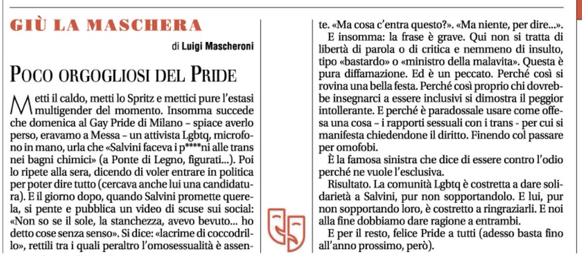 LuigiMascheroni's tweet photo. “Ho visto lei che faceva i p**** a lui, che li faceva a lei…” https://t.co/UY3ejvgwb0
