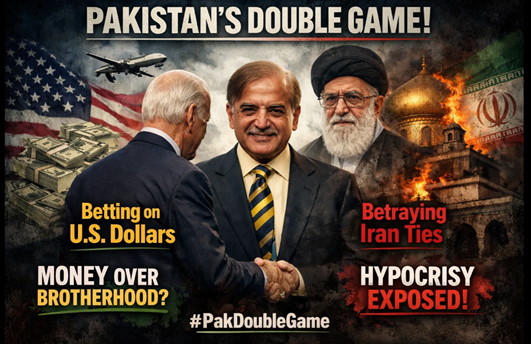 JoyBangla__71's tweet photo. While Pakistanofficially shows "solidarity" with Tehran, critics slam their "betrayal for money"—trading historical and sectarian ties with Iran for US aid and pragmatic hedging. Exposed double standards in Muslim world politics! #PakDoubleGame #PeaceMakerCDF https://t.co/vEHrg4beRt