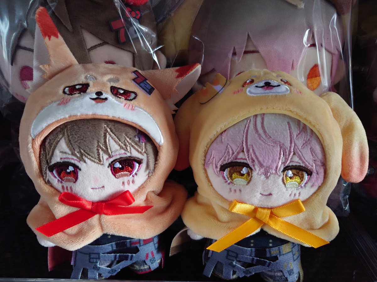 ふぉにまる分校のぬいぐるみ用フード、やっと被せてあげられた(*´ω 