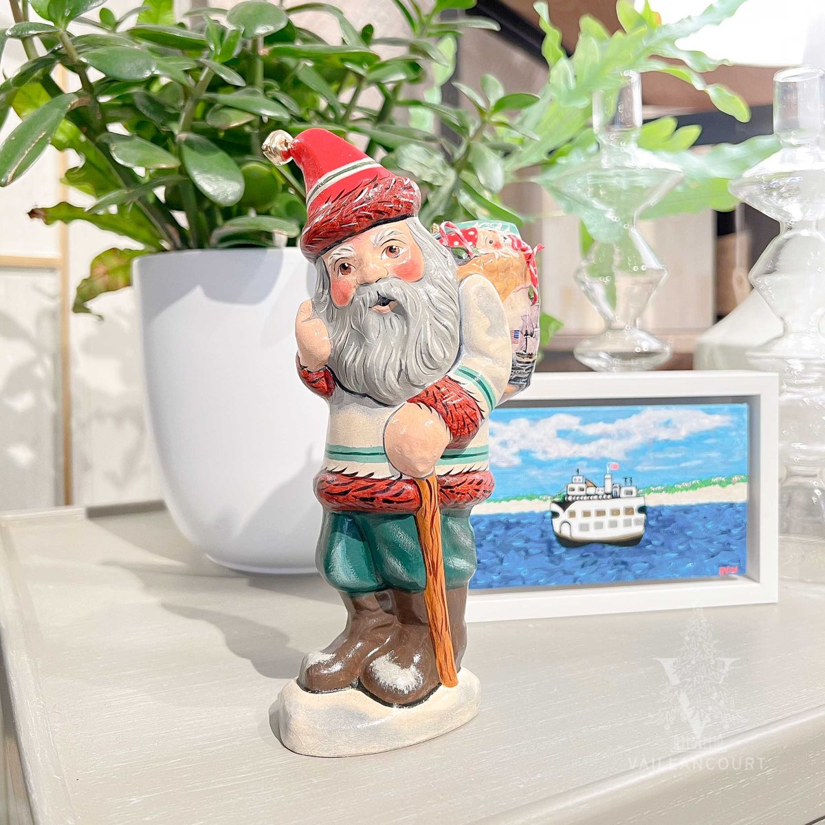 chalkware's tweet photo. As we prepare for our Christmas in July Pop-Up at Nantucket Looms on Friday, July 31 and Saturday, August 1, we’re celebrating the piece that started it all: The Original Nantucket Basket Santa. First introduced on Nantucket in July 2008 at the Event Under the Tent benefit for Sm https://t.co/nykJqwFQHw