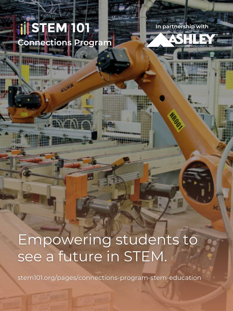 STEM101's tweet photo. A company that started with 35 people in 1970 now employs more than 35,000 around the world. That kind of growth comes from one thing: people who know how to build.

Ashley Furniture has spent decades mastering manufacturing, engineering, and design at a massive scale. Through our Connections Program, they're passing that know-how forward, partnering with STEM 101 to bring real-world skills into the classroom and invest in the builders who come next.

It's a full-circle kind of partnership: a company built on craftsmanship helping shape the people who will carry it on.

We're grateful to have Ashley Furniture in our corner. Celebrate the engineers and makers shaping our world: https://t.co/MaqtVkTXWh

#FutureEngineers #Innovation #STEM101