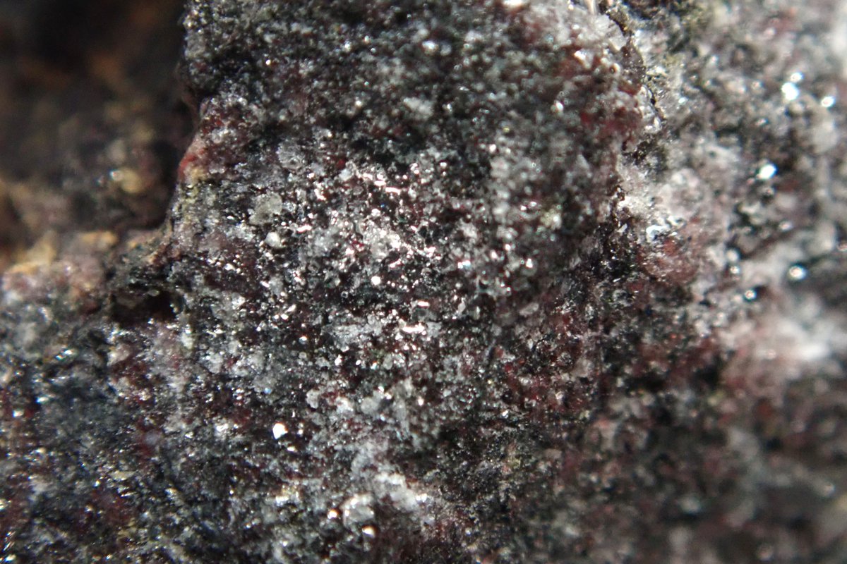 shisas_lab's tweet photo. 自然水銀染み出す辰砂です！
水銀は小さめですが、肉眼で確認できます！
みなとみらいミネラルマルシェにて！ https://t.co/dk91sE9OSC