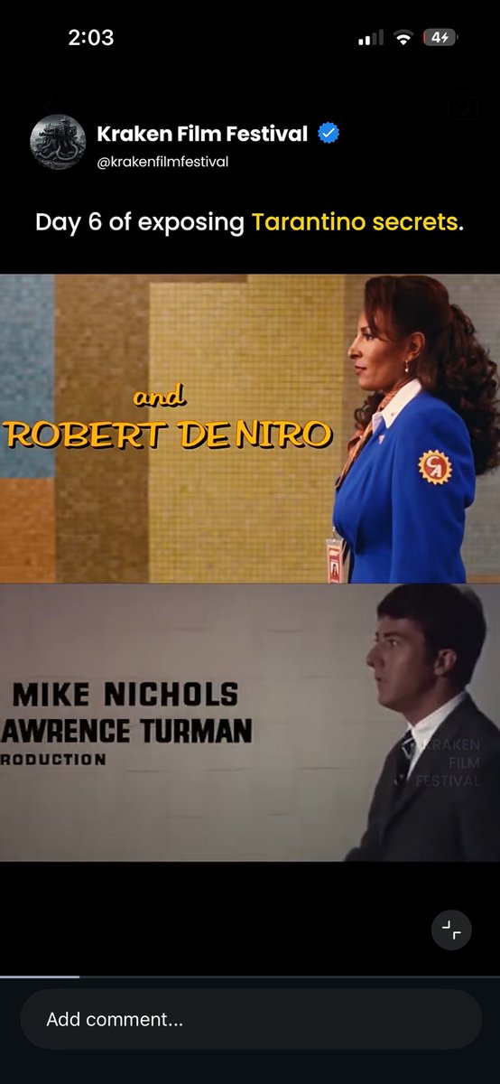 TayScorsese's tweet photo. I keep seeing this instagram account that only post reels “exposing” Tarantino

I love real hate https://t.co/PT6kA5z9DK