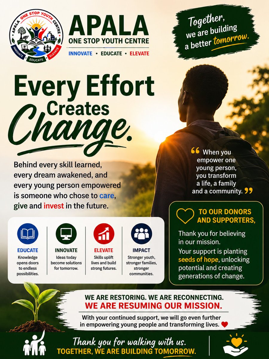 OdongoMarks's tweet photo. Digital inclusion is not just about access to technology , it is about creating opportunities, confidence, and a future where everyone can take part in the digital world
That's what we do at Apala One Stop Youth Centr
#DigitalInclusion #DigitalSkills #UCC #ApalaOneStopYouthCentre https://t.co/IrcJeyfrOQ