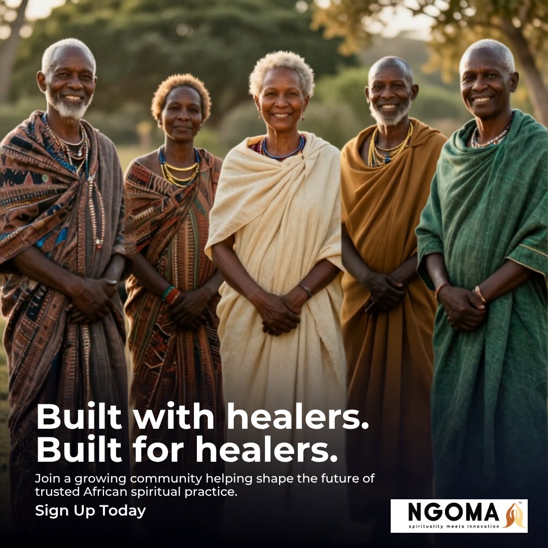 NgomaApp's tweet photo. The future of traditional healing should be shaped by the people who live it every day.

If you are a traditional healer or spiritual practitioner looking for a platform that respects your practice while helping more people discover your services, we invite you to join us. https://t.co/SwoyRfjbM8