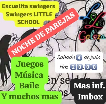 Demi_Remie's tweet photo. 🎉🎊🎉🎊🎉🎊 🎉🎊🎉🎊🎉🎊
*ESCUELITA SWINGERS*
*SWINGERS LITTLE SCHOOL*
 *NOCHE DE HOTWIFE Y CUKCOLD*
👙🩱👙🩱👗👩‍❤️‍💋‍👨👩‍❤️‍💋‍👨👩‍❤️‍💋‍👨👩‍
*PAREJAS* (Nuevas,com experiencias,  curiosas)
*UNICORNIOS*

🔴Lugar: Cafe Swingers 
Hora 2️⃣0️⃣:0️⃣0️⃣
Día sabado 4️⃣ De Julio
Ciudad LP

 inf 61013320 o 77474456 https://t.co/8kLPRor2sW