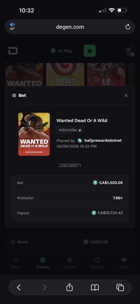BallyRewards's tweet photo. Chase was worth it I guess.. https://t.co/SmgTLNjX6T