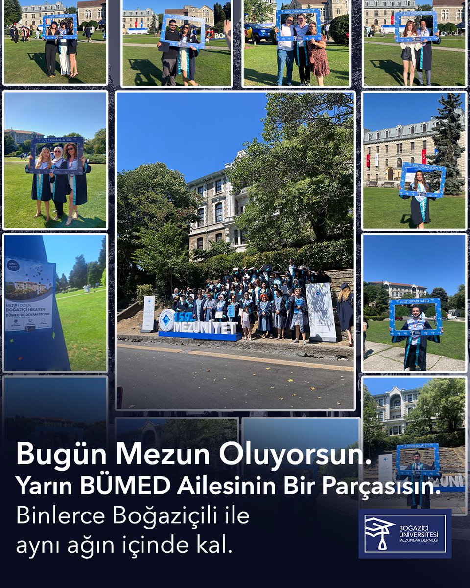 bumedofficial's tweet photo. BÜMED, mezuniyet sonrasında da Boğaziçi ruhunu yaşatmaya devam ediyor 💙
Sizi tanışmak, sizi tanımak için standımıza bekliyoruz.
Unutmayın, BÜMED'de yeni insanlarla tanışabilir, etkinliklere katılabilir ve mezunlar topluluğunun içinde yerinizi alabilirsiniz.
🎓 Mezuniyet Günlerine Özel, Yeni Mezun Yıllık Üyelik Bedeli: 750 TL
Hadi yeni döneme birlikte başlayalım.
Hemen üye olmak için; https://t.co/Byxs2TfQfs

#BÜMED #BoğaziçililikMezuniyetleBitmez #2026MezunlarıBÜMEDde