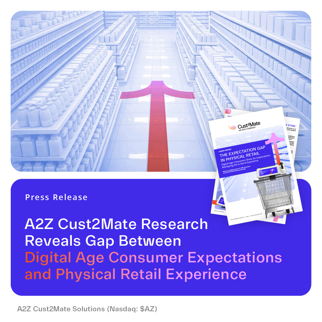 CorpA2z's tweet photo. New Cust2Mate research surveyed 1,600 shoppers across the US and Europe.
The message is clear: shoppers want physical stores to be faster, clearer, and more connected.
Read the PR: https://t.co/Rsqn7tmpj2
$AZ #Cust2Mate #RetailTech #SmartRetail https://t.co/OgLWCksHQt