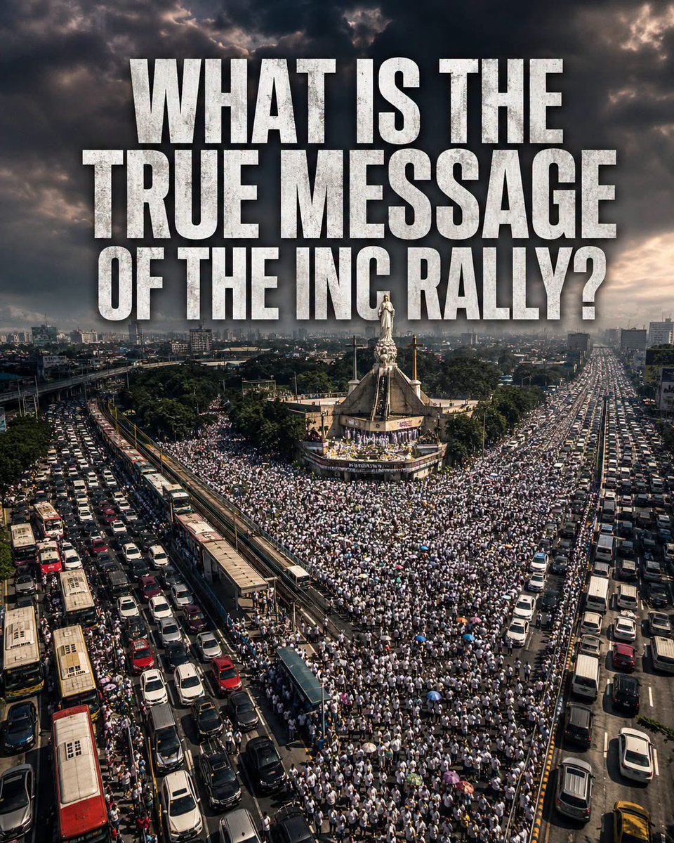 nabunturanguy's tweet photo. Maganda ang explanation ni Atty Ybañez about what THE CULT is trying to tell all of us:  (1) “This (the rally) is not a call for accountability, but a WARNING!”  (2) Huwag niyo kaming galawin, kung hindi, guguluhin namin kayo.  (3) In effect, INC is saying that “THEY ARE ABOVE THE LAW.” “Basta gusto naming mag-rally, wala kayong magagawa.” (4) “Pananakot ito sa institusyon. Pananakot sa peace of our society.  (5) In effect, this is plain and simple “BULLYING” from THE CULT!