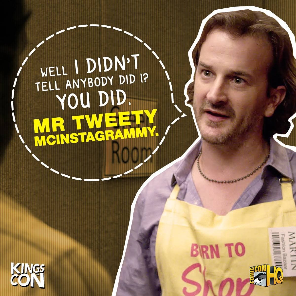 rsjrfanworld's tweet photo. Happy #WorldSocialMediaDay to Mr Tweety McInstagrammy himself, Rob Bennett of @KingsOfCon. https://t.co/8LLEGu4MLh
