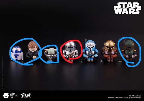 robep94's tweet photo. 交換 SML MINI-FIGURE BLIND BOX STAR WARS SERIES スターウォーズ マンダロリアン ミニフィギュア ブラインド

譲 🔵(ルーク、グローグー、ボバフェット)

求 🔴ディンジャリン

都内手渡し or 郵送交換希望です https://t.co/1ITQZArp9k