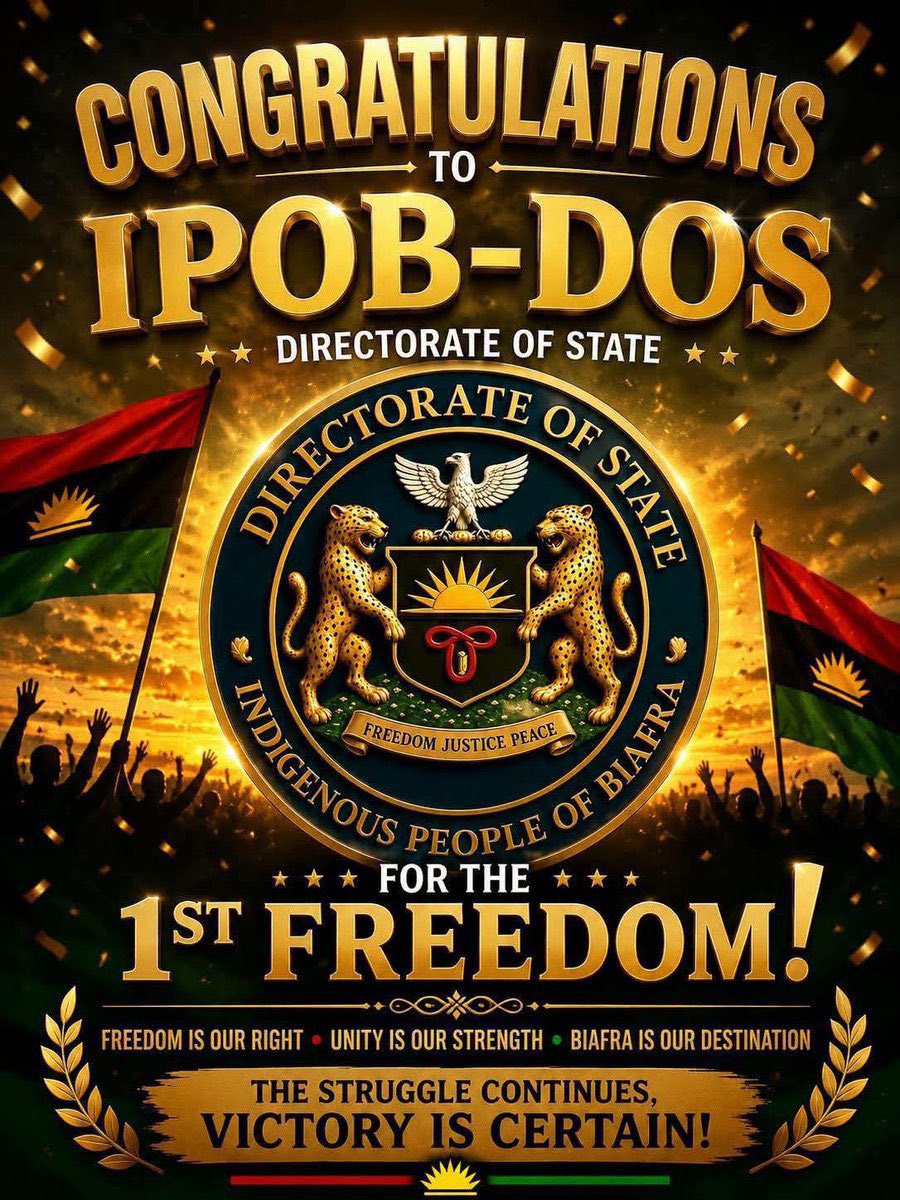 DavidWondas's tweet photo. Biafrans, there are so many secrets that have been hidden by the IPOB leadership. If you had known earlier, you would have left the struggle since 2021.

Chukwu Okike is really on our side.

Millions of Biafrans and Africa as a whole will understand this very soon and will give God thanks and iconize members of the DOS.