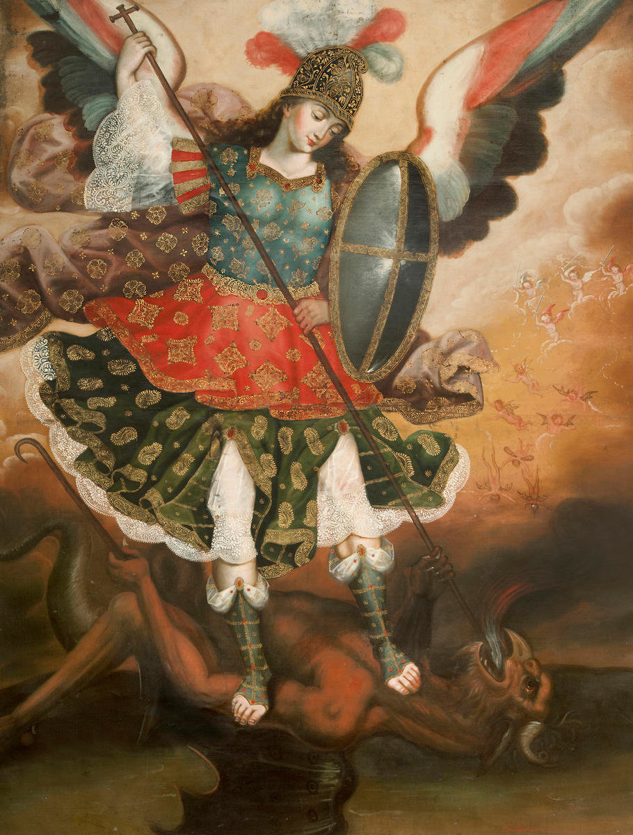 CatholicFQ's tweet photo. Saint Michael does not teach us to fear the devil. He teaches us to trust God in the battle. Saint Michael the Archangel, defend us in battle.... https://t.co/m70XJOAkRj