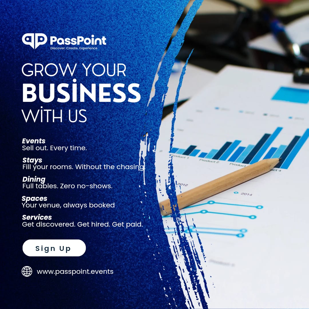 Passpointevents's tweet photo. 📷 Grow Your Business with PassPoint!
Whether you host events, manage accommodation, rent out venues, offer professional services, or own a restaurant, PassPoint helps you reach more customers all from one platform.
📷 Sign Up FREE
📷 List Your Business FREE
📷 No Monthly Fees https://t.co/pr7dSPjTUw
