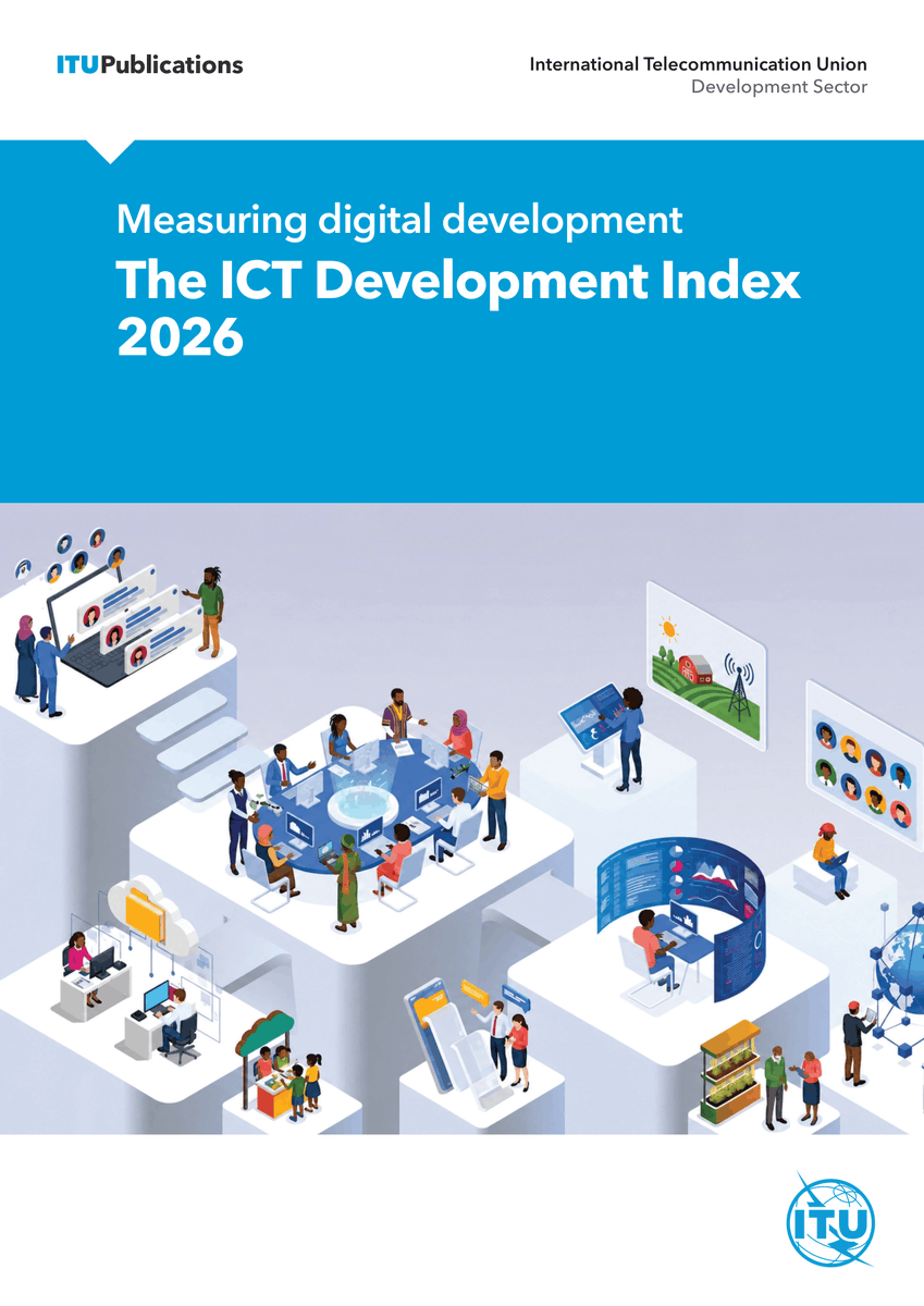 ITU's tweet photo. New #ITUdata shows continued global progress toward universal and meaningful connectivity, with steady advances across access, adoption, affordability and infrastructure.

Explore the findings of the newly published 2026 ICT Development Index: https://t.co/iu0aCnMhY9 https://t.co/4bhaSospj4