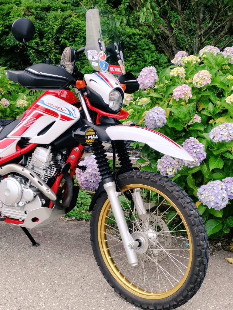 KUNISUN4's tweet photo. #6月を写真４枚で振り返る 
1年前のバイクも何もかも…すべて過去のことやな…😔

今年は👇️こんなんやから…
また楽しくやらんとな…🥹

#クロスカブ110…🐻くまモン仕様
#Xフォース
#セロー🦌Finaleditionツーリング仕様 https://t.co/BSkgJtQlkj