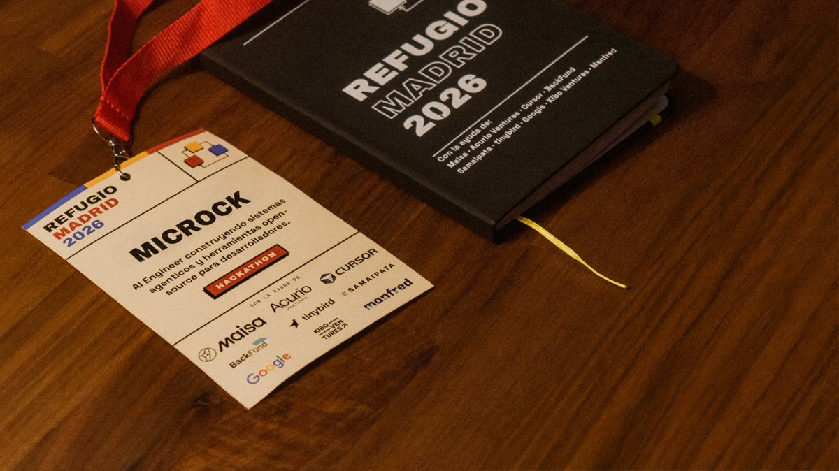 JustMicrock's tweet photo. Hace unos dias atendí a REFUGIO Madrid, un evento para reunir talento de España hosteado por @XMihura. 

Tuve el placer de participar en la hackathon, y aunque mi equipo no logró la victoria, aprendí mucho del evento en general y su gente. Escribí un poco sobre mi experiencia 🧵 https://t.co/ofs6U5lgmY