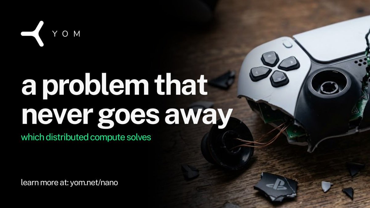 YOM_Official's tweet photo. Traditional cloud gaming has one problem that never goes away.

Every new player adds to the infrastructure bill.

Centralized infrastructure punishes scale.

Distributed compute flips that math entirely.
https://t.co/fGVltFTpbR https://t.co/U5E4beYADz