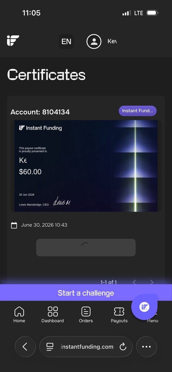 Riskalgomanager's tweet photo. We are done ❤️
It’s been a long time coming 
#payout @InstantFunding_ #algotrading https://t.co/hmbjBdK3X9