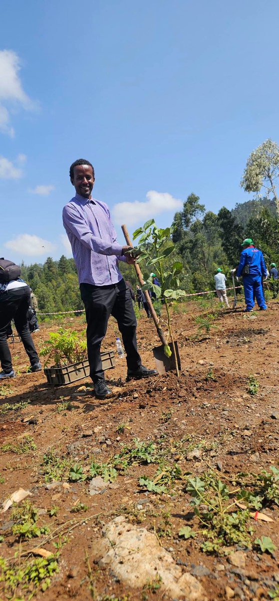 dessalegnmanaye's tweet photo. Joined the diplomatic community at Entoto to plant saplings for this year's Green Legacy Initiative. Together, we are leaving our mark and planting hope for the future! 🇪🇹🌱
#Ethiopia #GreenLegacy #ClimateAction
@BerhanuTsegaye @AmbNebiatG https://t.co/nHNOiQ6IMz