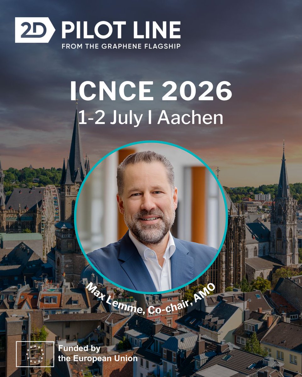 GrapheneEU's tweet photo. π Want to know where to find 2D-PL this summer? We are globe trotting and hope to see you around, whether it be Singapore, Barcelona or Aachen!
π Stay tuned for more 2D-PL events and opportunities right here: https://t.co/7akjMRDszJ
#GrapheneFlagship #2DPL #Summer2026 https://t.co/sYQhqEofz8