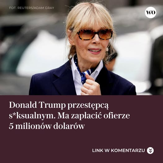 GregParis75017's tweet photo. Pilne❗️🔻

- Prezydent Stanów Zjednoczonych został uznany za przestępcę seksualnego. Jest winny napaści seksualnej na dziennikarkę i musi jej zapłacić 5 miliony dolarów odszkodowania!

- Sąd Najwyższy Stanów Zjednoczonych odrzucił w poniedziałek 29 czerwca wniosek Donalda Trumpa o ponowne rozpatrzenie wyroku ławy przysięgłych z 2023 r., która uznała go za winnego napaści i molestowania seksualnego E. Jean Carroll. To oznacza, że prezydent Stanów Zjednoczonych jest przestępcą seksualnym.

- Czekamy na komentarz panow Bielana, Przydacza, Boguckiego i Karola Nawrockiego! 😳