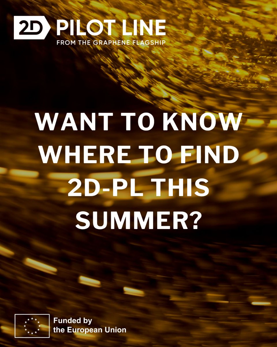 GrapheneEU's tweet photo. π Want to know where to find 2D-PL this summer? We are globe trotting and hope to see you around, whether it be Singapore, Barcelona or Aachen!
π Stay tuned for more 2D-PL events and opportunities right here: https://t.co/7akjMRDszJ
#GrapheneFlagship #2DPL #Summer2026 https://t.co/sYQhqEofz8