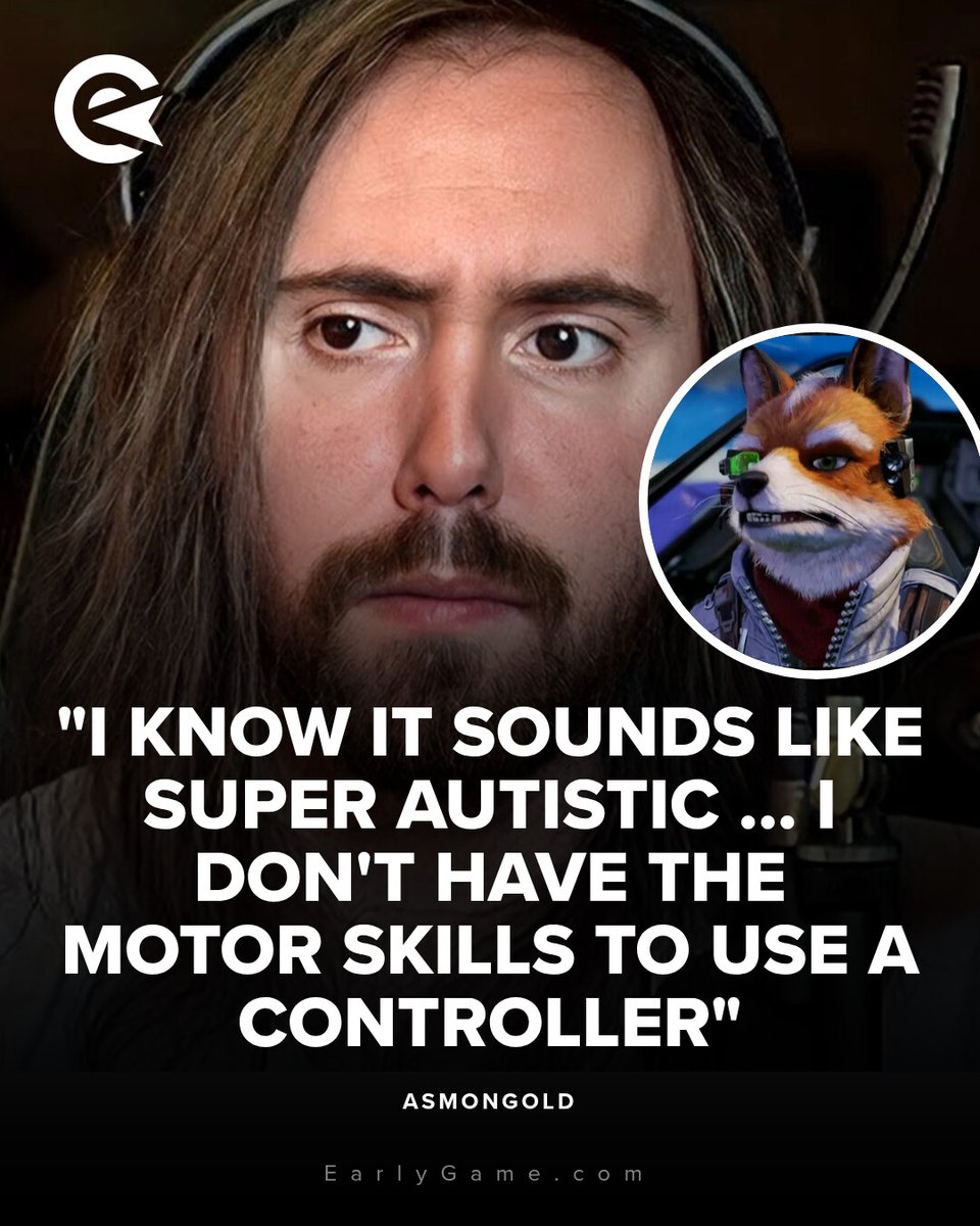 earlygamegg's tweet photo. Asmongold claims Star Fox convinced him to quit console games, though he'd still make an exception for an Ocarina of Time remake 🤣 https://t.co/U4MGIyGr8r