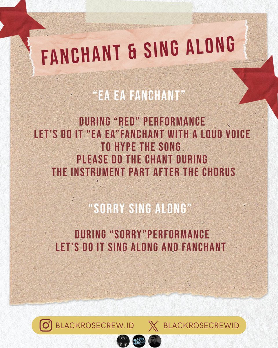 BlackroseCrewID's tweet photo. D-5 before show day!! 
1st Project Revealed ✨️🎶🎤
Let’s do fanchant together 
Still remember “eaa eaa” part while Red playing?
Let’s do it again and continue with Sorry fanchant

Let’s bring out our energy at the venue 🔥🔥

#더러즈 #TheRose #PJF2026 https://t.co/K7AxJdql4I