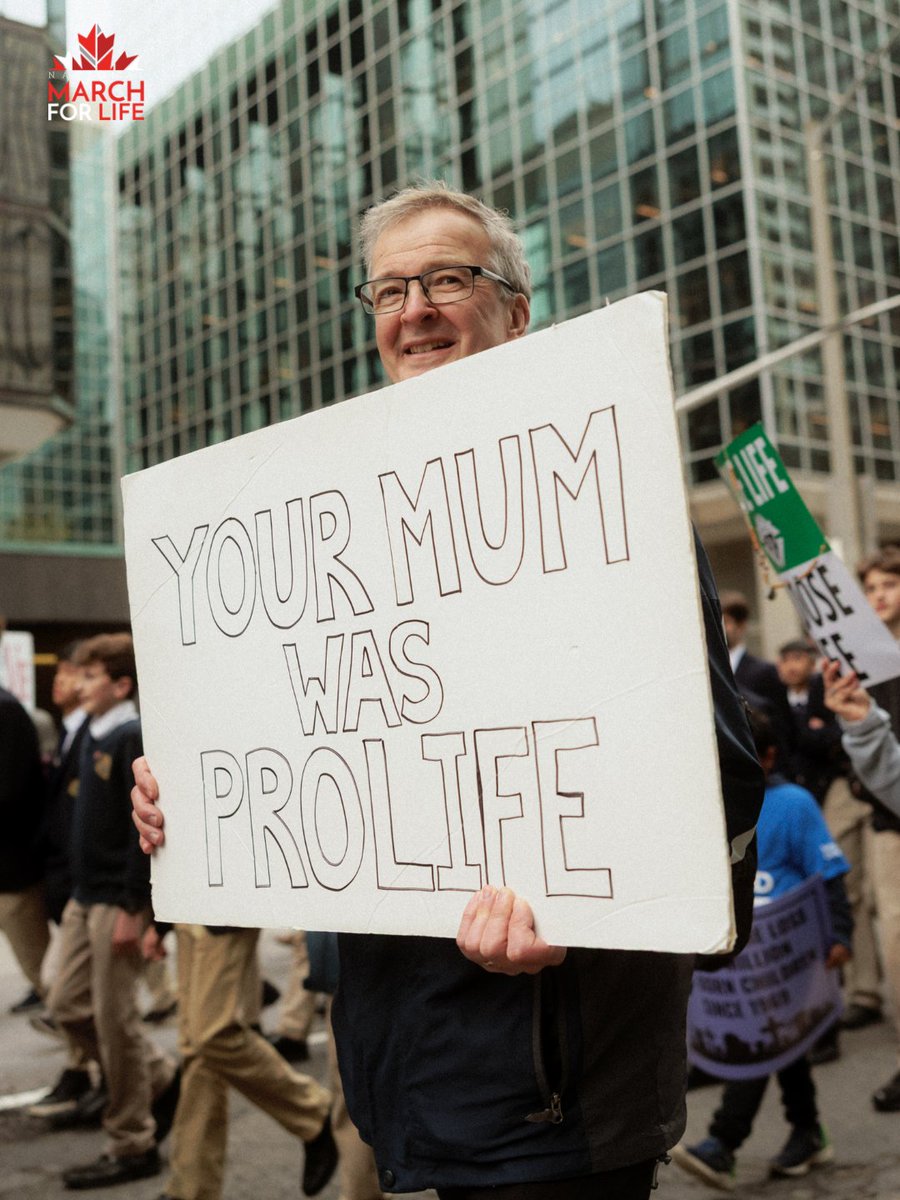 CampaignLife's tweet photo. Choose life...your mother did!

#MarchForLife #MarchForLifeCanada #WhyWeMarch https://t.co/WVUm5hXyYJ