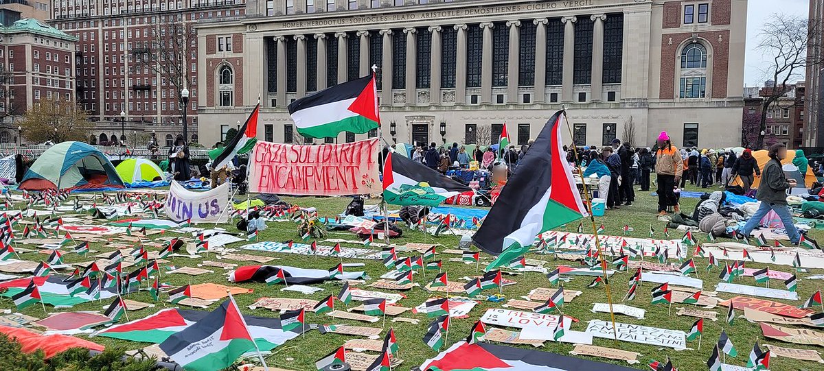 CrazyVideosOnly's tweet photo. Columbia University, spring 2024.

Pro-Palestinian encampment takeover of Hamilton Hall.

Jewish students blocked from entering parts of campus.

The NYPD was called in — but only after weeks of administration silence while students reported being harassed, spat at, and told to "go back to Poland."

The university's own task force found Columbia failed to enforce its own conduct policies.

Now imagine a Black student blocked from walking to class.

Imagine a Muslim student told to leave campus for her own safety.

The story would be wall-to-wall coverage for months.

Columbia's president testified before Congress and couldn't say whether calling for genocide of Jews violated campus policy.

That wasn't a trick question.

She resigned 5 months later.

🇮🇱