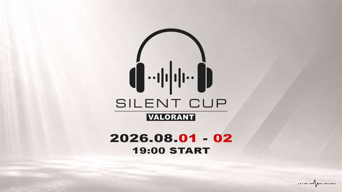 miy_u0130's tweet photo. 🎮「Silent VALORANT CUP」開催！🔇
～音がないVALORANT で頂点を目指せ〜

💰 賞金総額5万円相当・特別賞あり！

🗓8月1日予選
🗓8月2日決勝トーナメント

🏆 優勝チームは、豪華メンバーのエキシビションチームと対戦！

🔇大会概要🎮
①@miy_u0130 ＆ @silent_valo1 をフォロー
②大会ポストをRP+いいね
③⬇️Googleフォーム入力

📝 応募フォーム
https://t.co/LQf3bkHaJf

 応募締切：7月15日 23:59
#VALORANT #silentcup