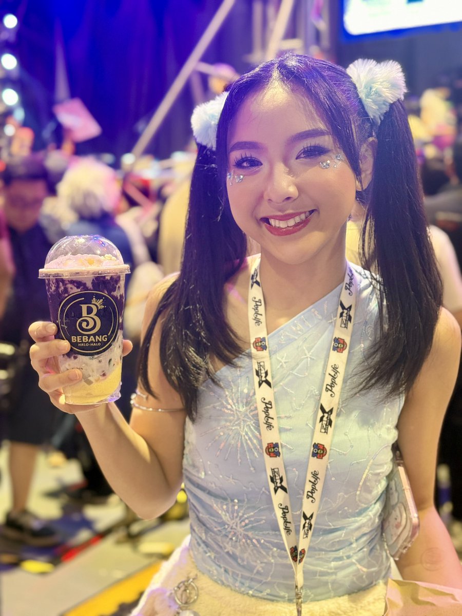 __raire's tweet photo. Bebang halo-halo at Toycon Nexus 💜✨
#RaiofSunshine #Idol #toyconph #toyconnexus #bebanghalohalo https://t.co/GSfxW7fhAM
