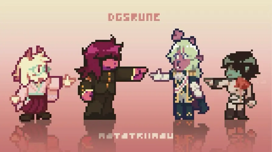 matariimau's tweet photo. #dgsrune #tgaa #deltarune objection! https://t.co/8bECGYD7jv