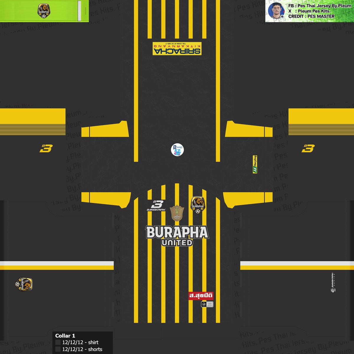PleumKitsReview's tweet photo. Burapha Fc pes 2021 kit season 2025/26.            
- home             
- away             
- third             
- gk1 

link for google drive >>  https://t.co/9IBmtLmZbO

#pesthaileaguekit #thaileague #thaileague3 https://t.co/WXTceePGk5