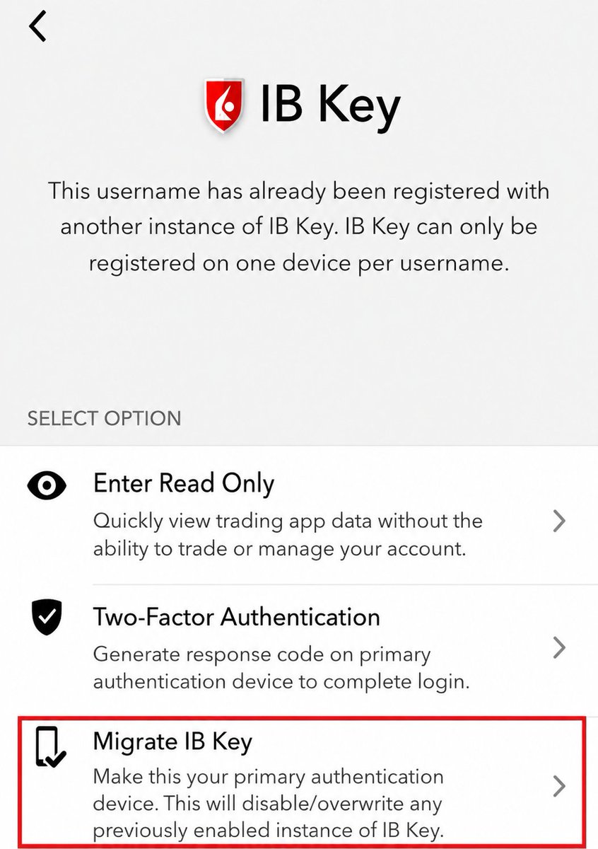 king1818888's tweet photo. 换新手机IBKR登不上、找不到Migrate IB Key？
同一账号IB Key只能绑一台手机，旧密钥不处理就卡死！最全解决办法分享给你👇

旧手机还在（最推荐）： 新手机下载IBKR App → 输入账号密码登录 → 选 Migrate IB Key → 收短信验证码 → 设置PIN → Activate完成！旧手机密钥自动失效。

旧手机没了： 电脑去 https://t.co/tV6AXzztCl 登录 → 2FA点“I cannot access my IB Key” → 邮箱收临时码 → 后台Reset Mobile IB Key。

客服电话（直接打）：
澳洲：+61 2 9286 3100
美国：1-877-442-2757（个人） / 1-312-542-6901
香港：+852 3107 8333 / +852 2156 7999

常见坑：卸载重装App清缓存、打开自动时区、关VPN、确认预留手机号能收短信。

照着做基本一次成功！

#IBKR #盈透证券