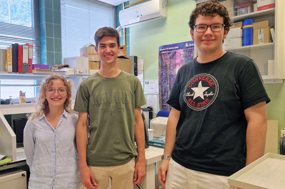 IIBmCSICUAM's tweet photo. 🧬 ¡Bienvenidos al #IIBM!

Tres finalistas de la XXI Olimpiada Española de Biología ya están con nosotros. Durante una semana realizarán una estancia en los grupos de J. M. Zapata, A. Martínez-Valverde y M. Izquierdo como parte del premio obtenido en la fase nacional. 👏🔬 https://t.co/Z90WpF2nXf