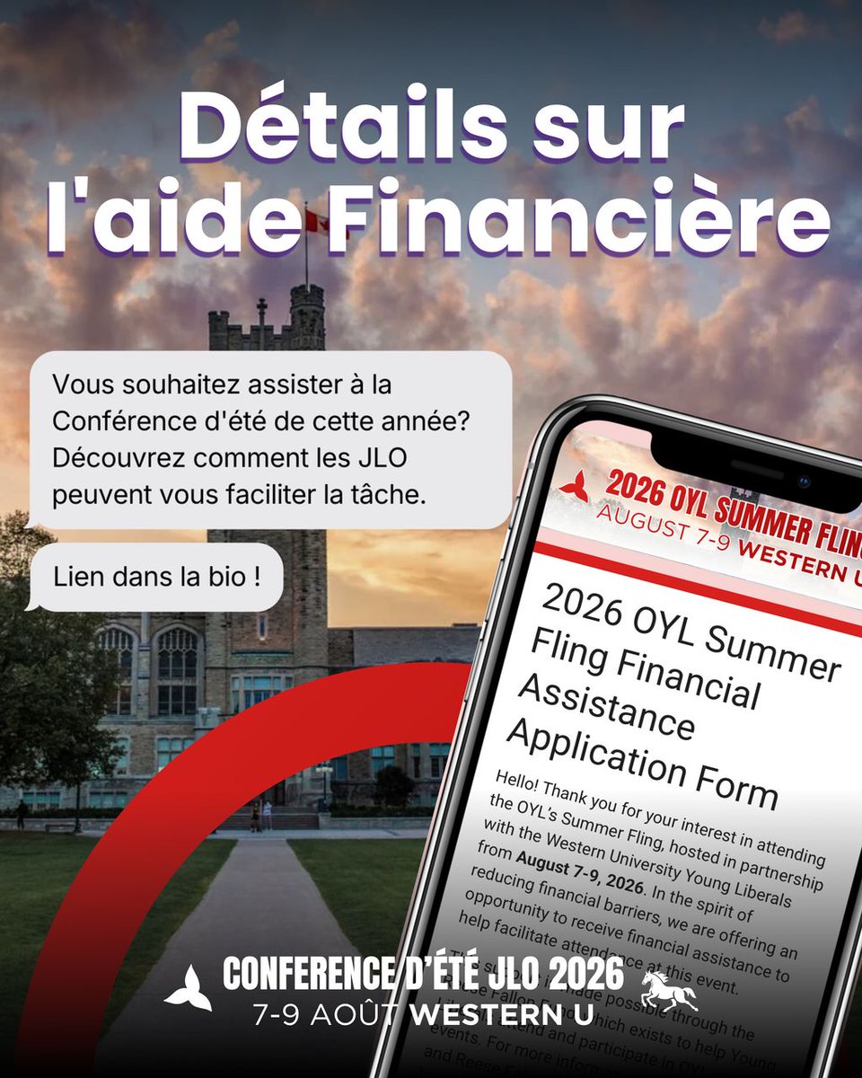 OYLorg's tweet photo. Tout le monde devrait avoir la chance de participer au Conférence D’été ! 

Une aide financière est offerte par l’intermédiaire du Fonds Reese Fallon afin de rendre le #SF2026 accessible aux délégués qui en ont besoin. https://t.co/bIJwuTKZdb