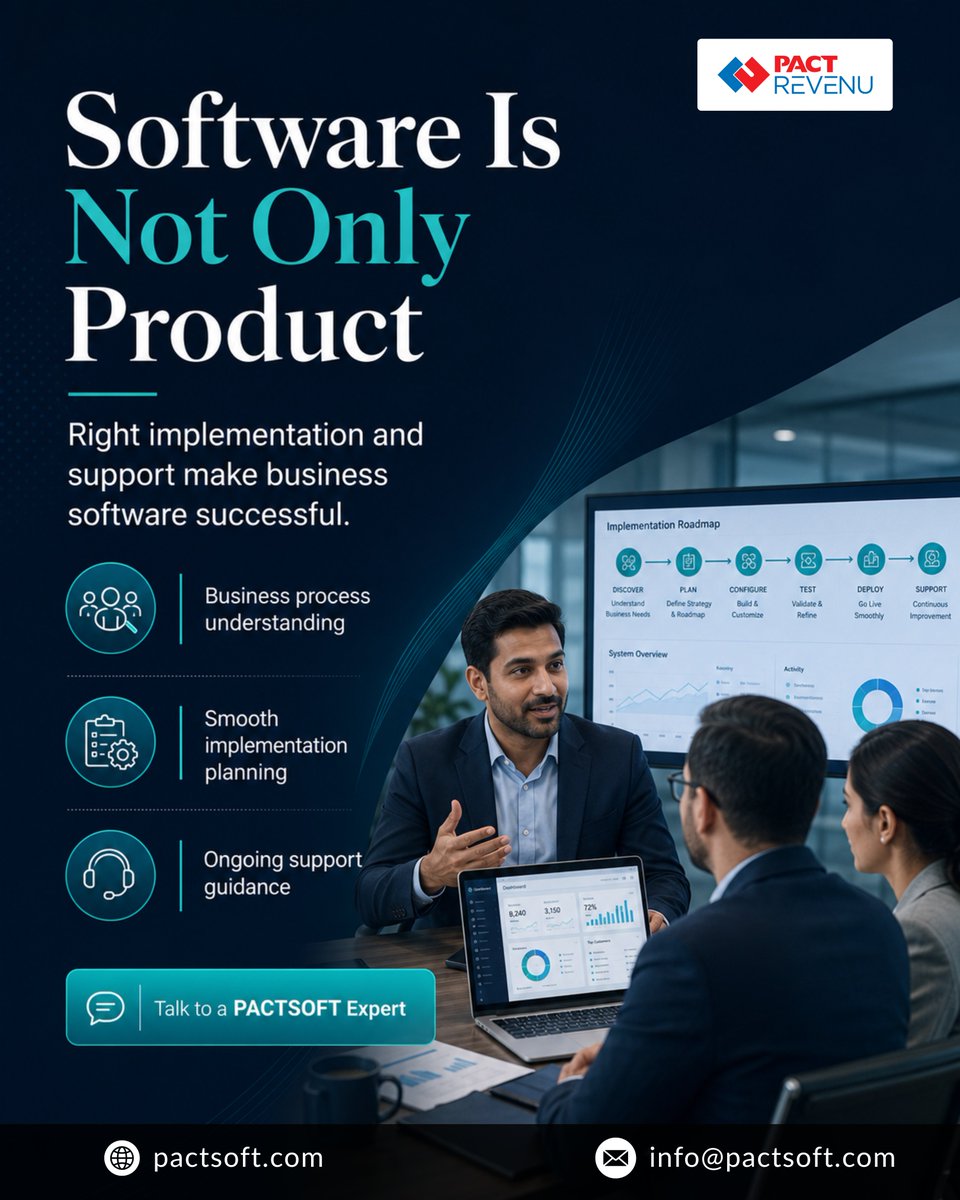 pacterpsolution's tweet photo. Software alone does not guarantee success.
The right implementation, process understanding and ongoing support make business software truly effective.
Talk to a PACTSOFT expert.
🌐 https://t.co/EMBDqoFI58
✉️ info@pactsoft.com
#ERPSoftware #ERPImplementation #PACTSOFT https://t.co/xdGeW4cn0O