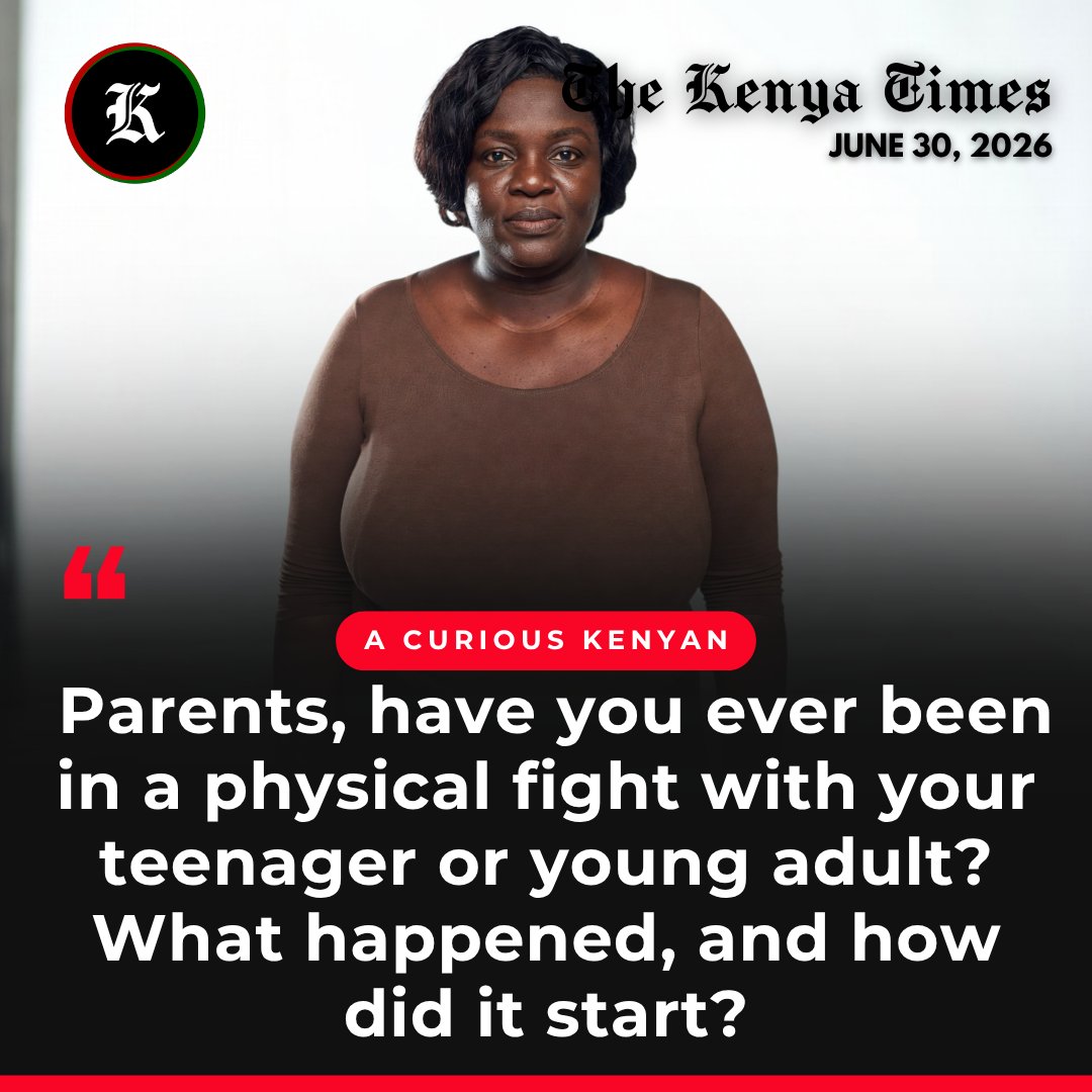 thekenyatimes's tweet photo. A curious Kenyan asks parents if they have ever been involved in a physical fight with their children https://t.co/H73v7dBpVr