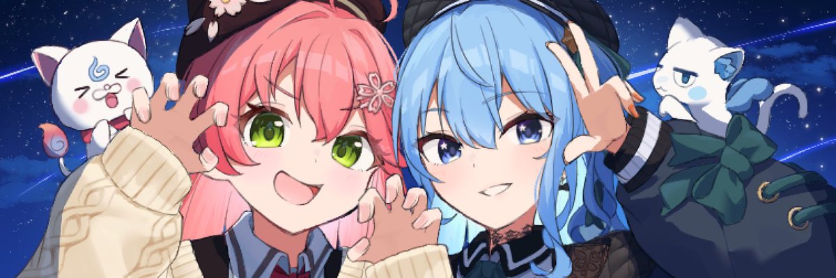 お嬢&みこめっとでした！ #今月描いた絵を晒そう
