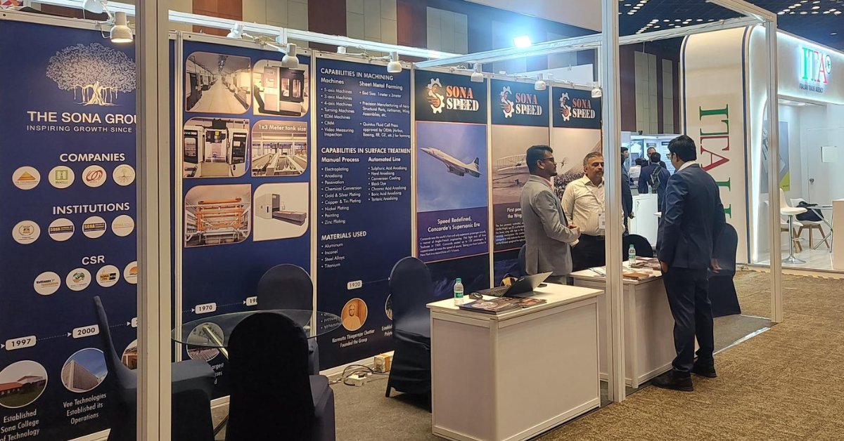 SonaSpeed's tweet photo. The future of aerospace is driven by precision engineering and digital innovation.

At AEROMART Hyderabad 2026, Sona SPEED and Vee Technologies are bringing both together at Booth 217–218. Connect with our team and explore smarter aerospace innovation.

@Aeromart_Hyd  #SonaSPEED https://t.co/UcbhDdPqIk
