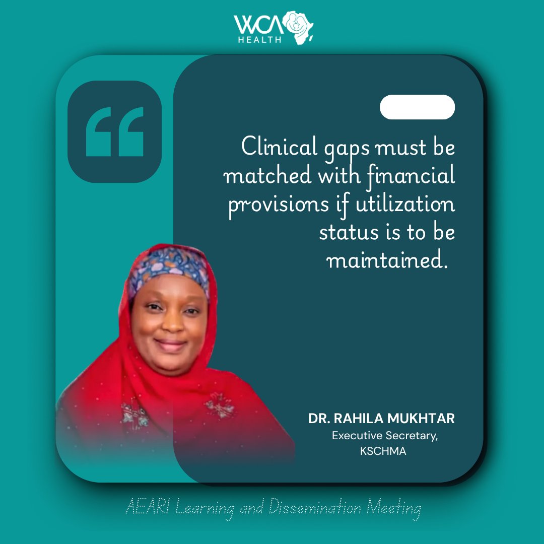 wcahealth's tweet photo. Clinical gaps must be matched with financial provisions if utilization status is to be maintained.

When clinical innovations are backed by sustainable financing, mothers and newborns don't just survive, they thrive.

#WCAHealth #MaternalHealth #kano #healthfinancing https://t.co/bEauRBSjWc