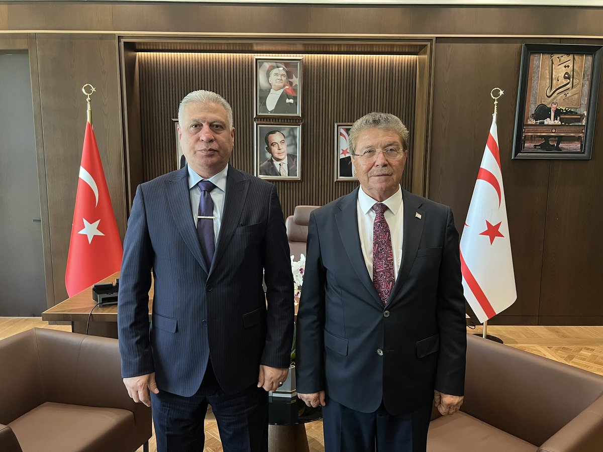 Ersatsalihi's tweet photo. Yavru vatan olarak gönlümüzde müstesna bir yere sahip Kuzey Kıbrıs Türk Cumhuriyeti’nin Başbakanı Sayın Ünal Üstel ile verimli bir görüşme gerçekleştirdik.

Görüşmemizde ikili ilişkileri, Türkmeneli ile kültür, eğitim ve farklı alanlarda geliştirilebilecek iş birliği imkânlarını değerlendirdik.