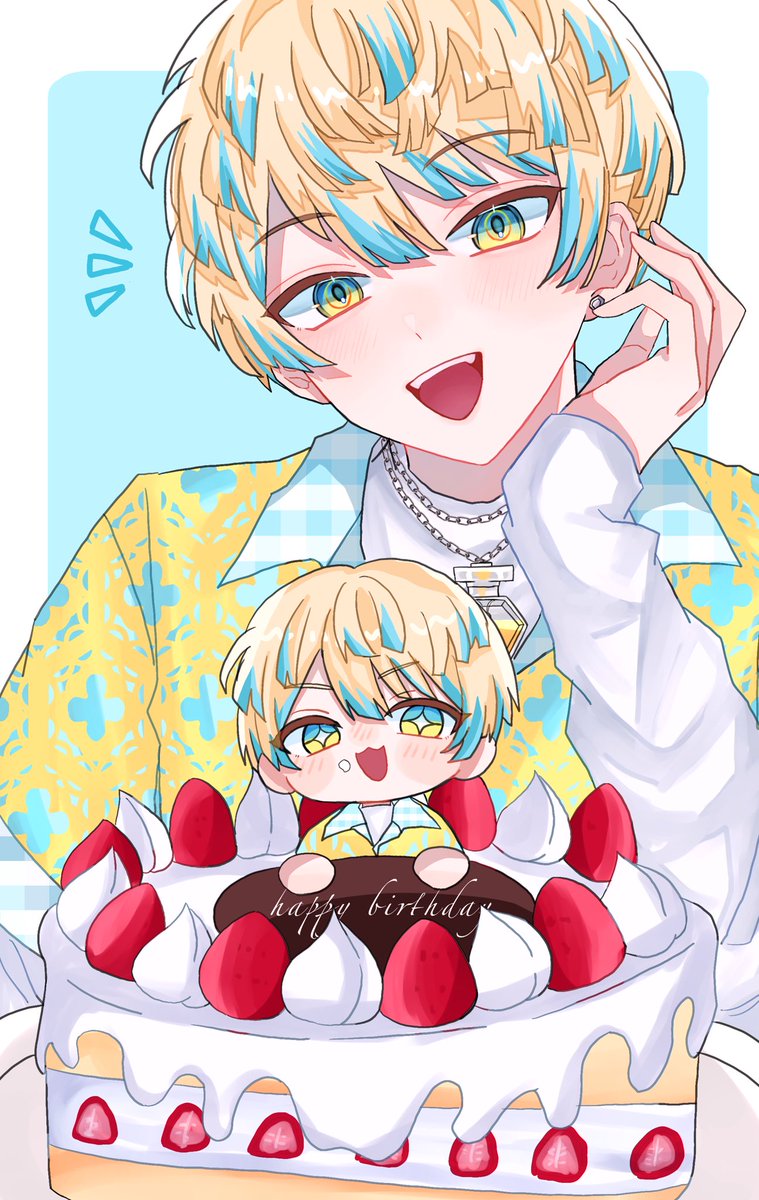 omutya_0418's tweet photo. 遅刻！おめでとうだ🎉
#緋八マナ爆誕祭24歳の部決勝 
#まな板にマナ居た https://t.co/ABNLmcLLQh