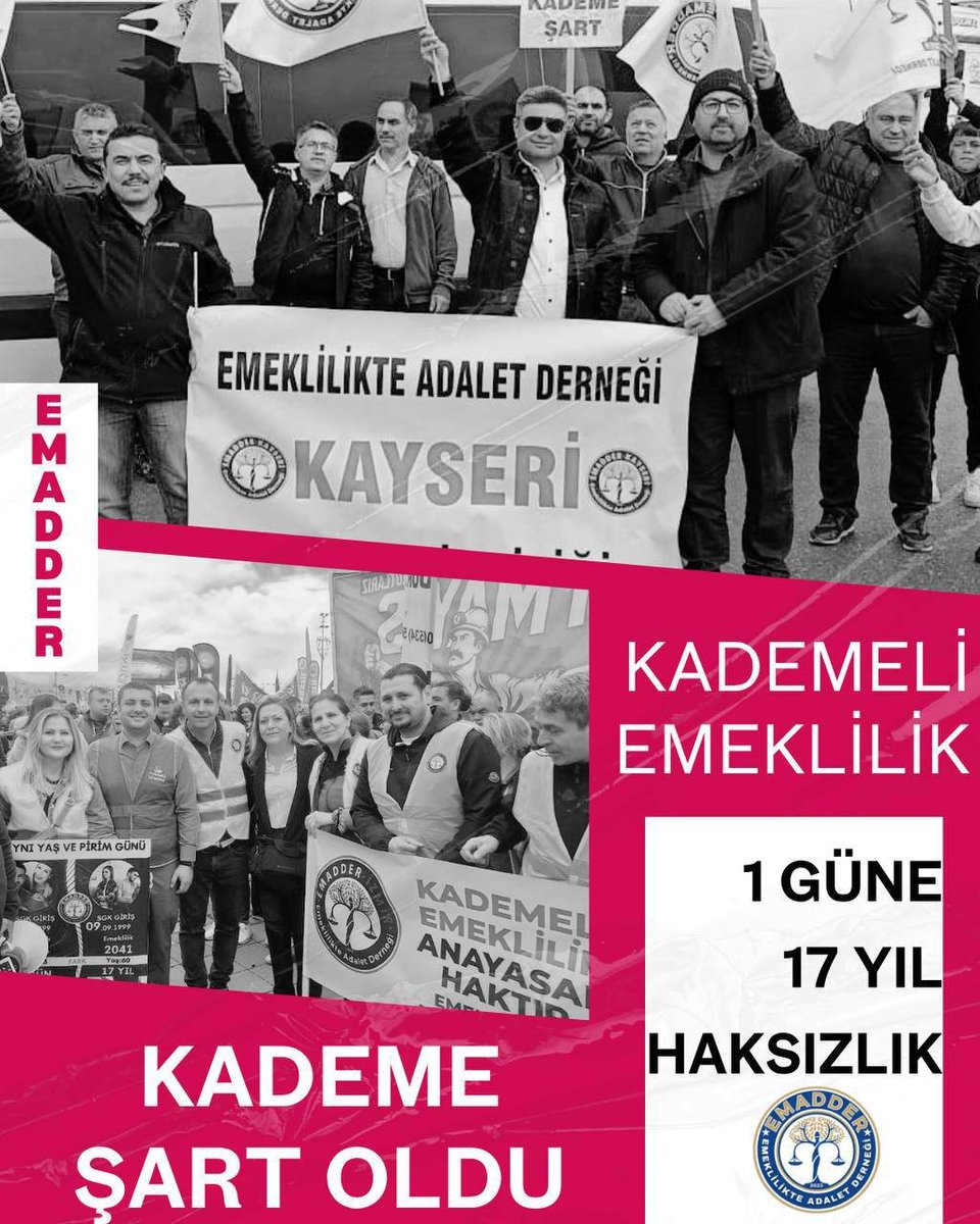 Durmus772663932's tweet photo. Kademeki emeklilik şart oldu . 
@EmadDernegi
#KademeŞartOldu https://t.co/BW8xS7kuEN